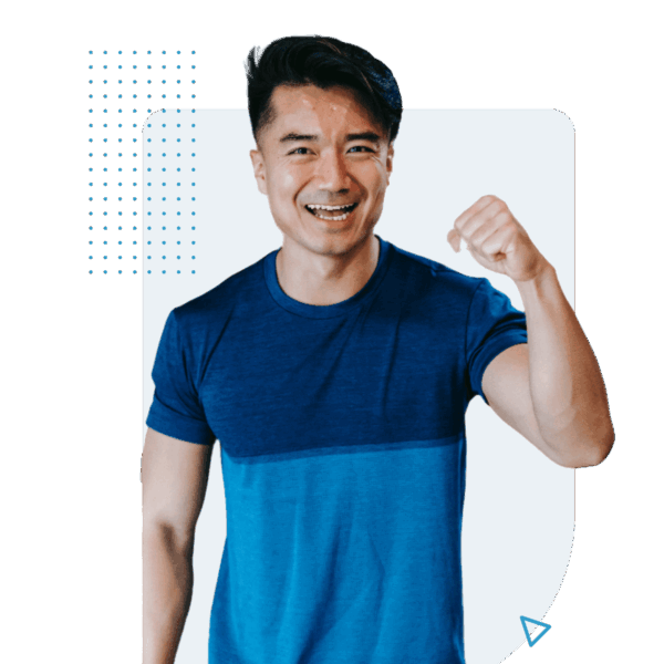Confident man with ED medication