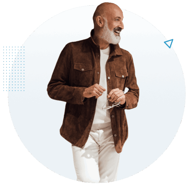 Smiling man after shockwave therapy for ED